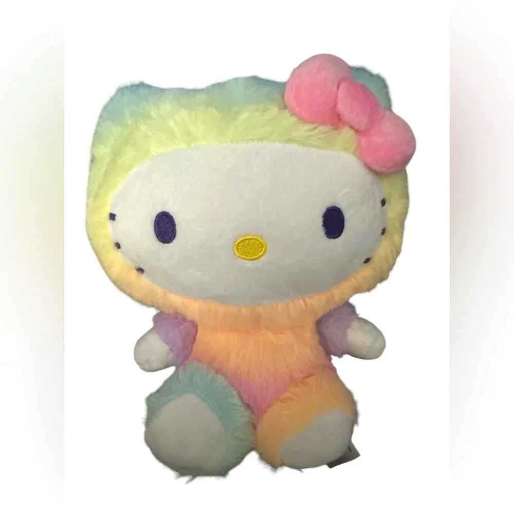 Sanrio Hello Kitty Rainbow Sherbet 9.5 Inch Plush NWOT